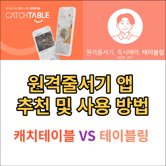 원격줄서기 앱 사용법(캐치테이블 vs 테이블링) - 여니화니 여행 블로그 원격줄서기 앱 사용법(캐치테이블 Vs 테이블링) - 여니화니 여행 블로그